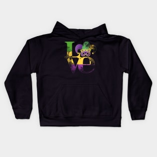 Love Mardi Gras For Heart T-shirt Kids Hoodie